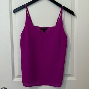Banana Republic magenta and black dot print cami tank size XS P